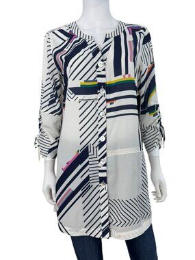 JOHN MARK NWT Color Collage Button-Down Shirt Size S K0851